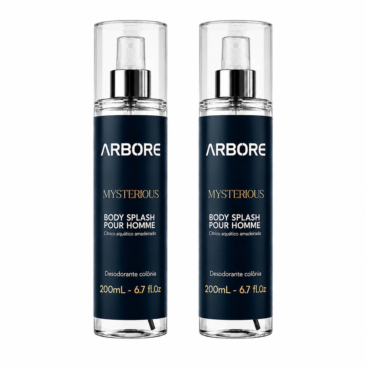Kit Duplo Body Splash Mysterius 200ml