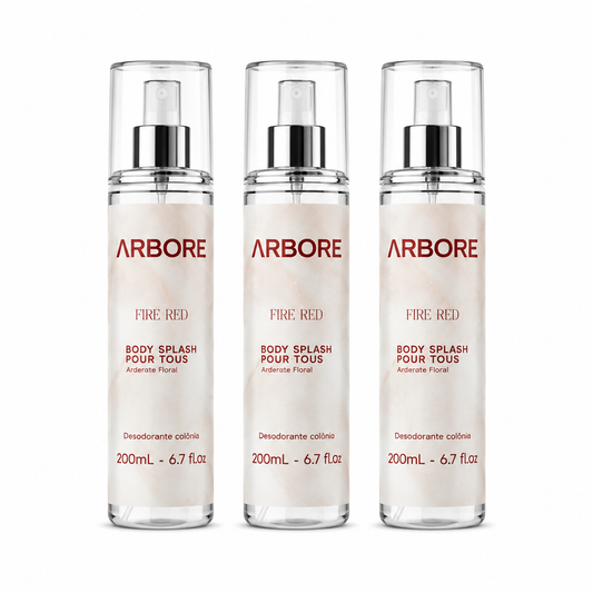 Kit Triplo Body Splash Fire Red 200ml