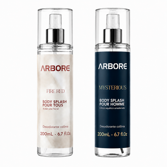 Kit Body Splash Mysterius + Fire Red 200 Ml