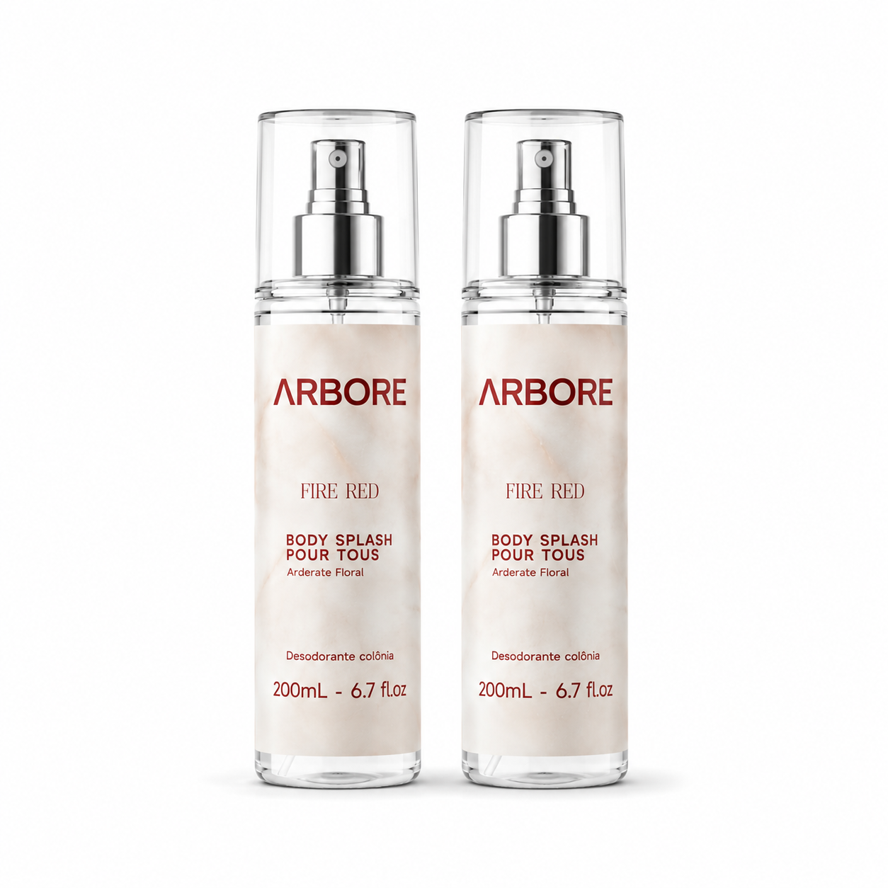 Kit Duplo Body Splash Fire Red 200ml