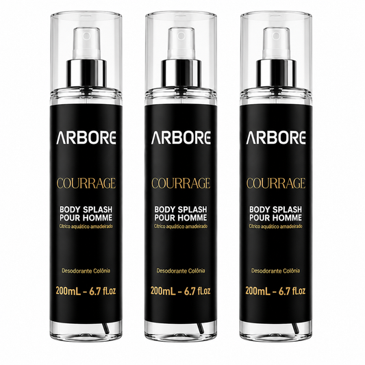 Kit Triplo Body Splash Courrage 200ml