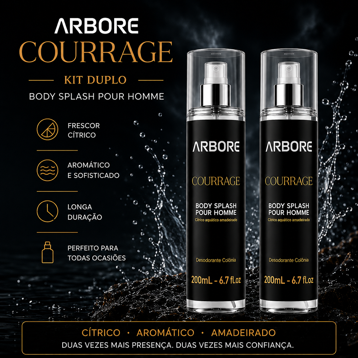 Body Splash Courrage 200ml