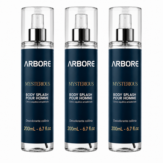 Kit Triplo Body Splash Mysterius 200ml